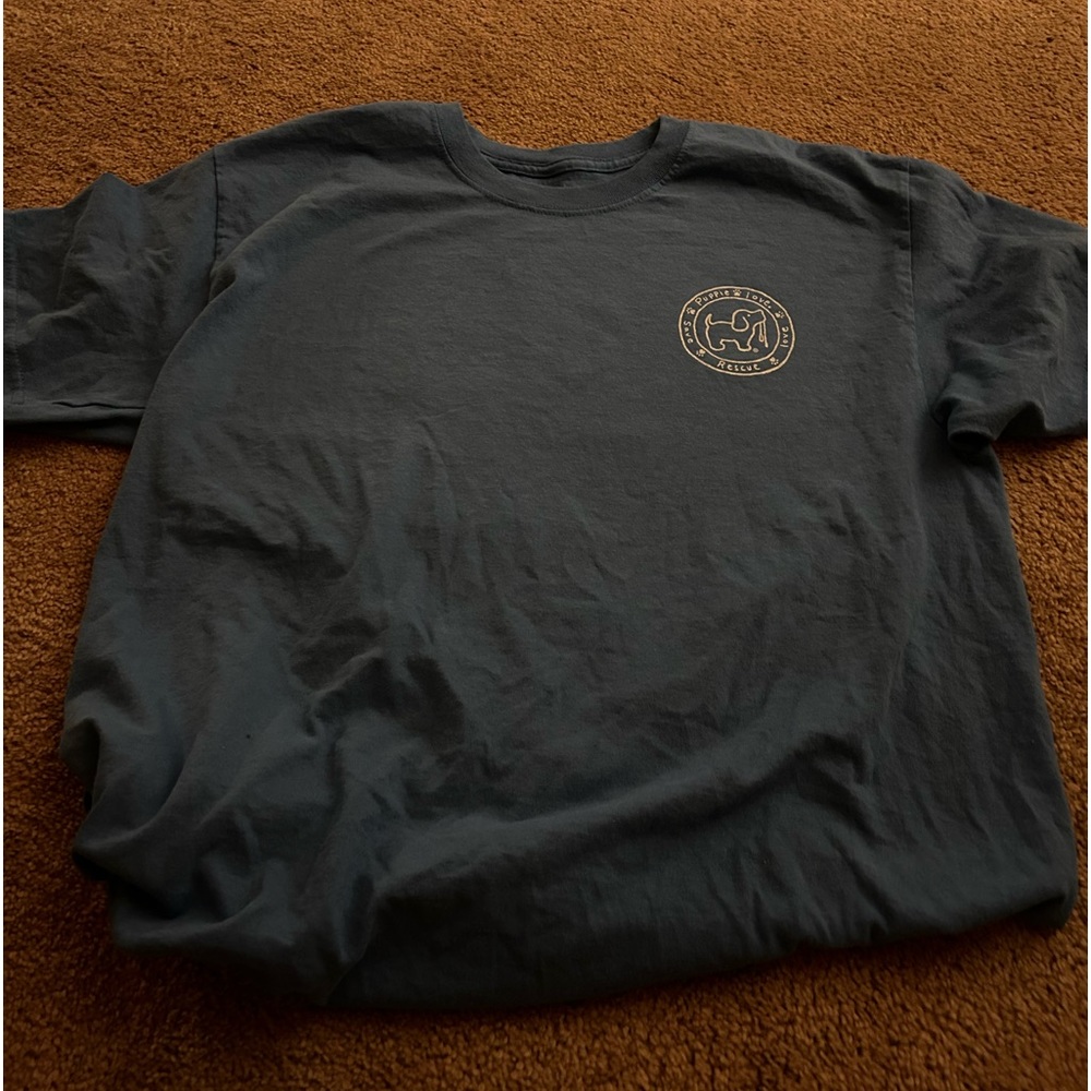 Puppie love blue pineapple tee
